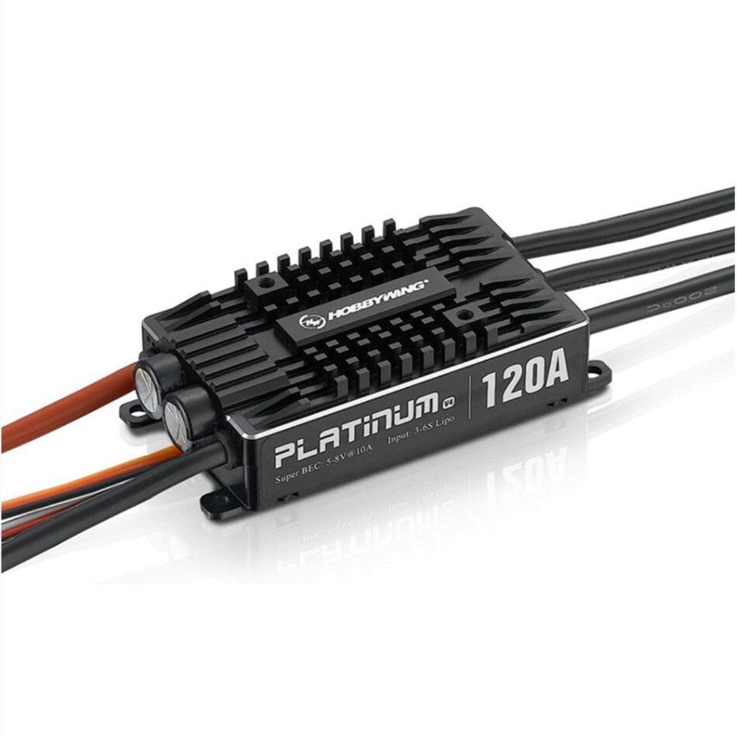 Hobbywing Platinum PRO 120A V4 3S-6S Brushless ESC & 8V 10A BEC For 500-550 Class RC Helicopter RC Remote Control Toys Accs