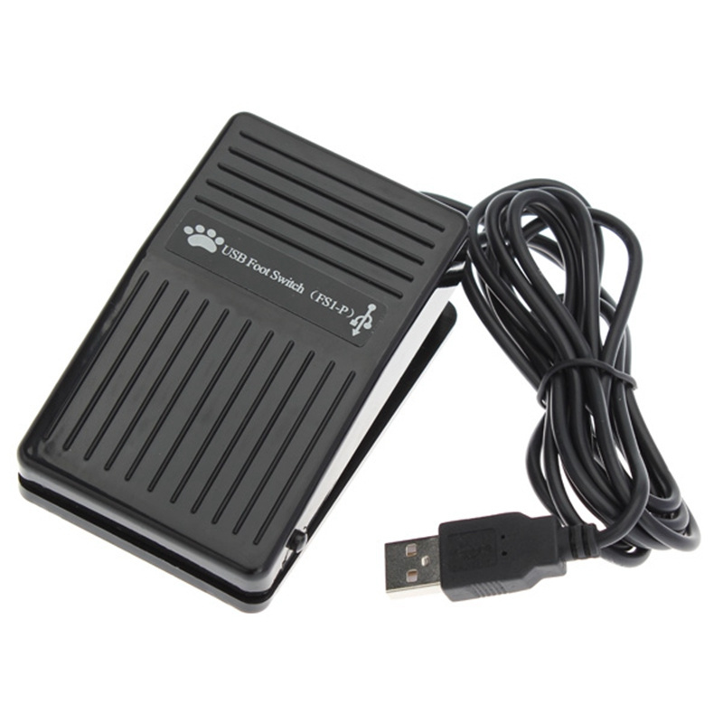 USB Foot Switch Keyboard Pedal for HI D PC Computer USB Action Switch Control Pre-Program Key Functions Mouse PC Game QJY99