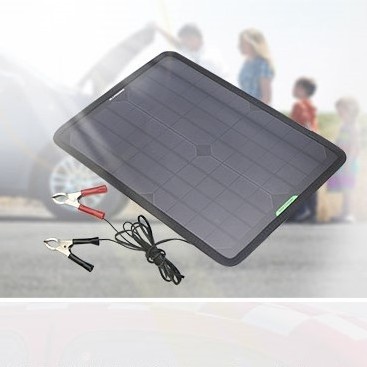 ALL POWERS Solar Panel Car Charger 10W 12V Solar Car Battery Maintainer Charger for Vehicle Boat Motorcycle