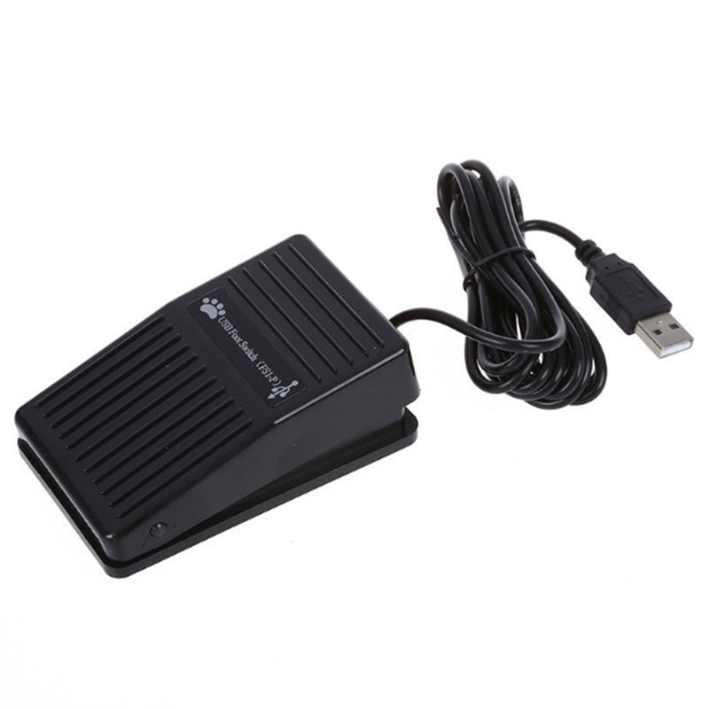 USB Foot Switch Keyboard Pedal for HI D PC Computer USB Action Switch Control Pre-Program Key Functions Mouse PC Game QJY99