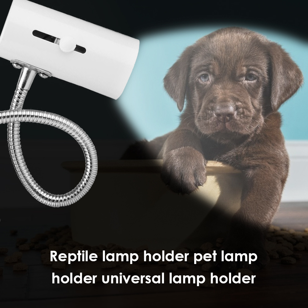 Durable 360 Degree Rotation Reptile E27 Lamp-socket Kit Pet Heating Lamp Clip Cover Clip-on Bulb Universal Light Holder