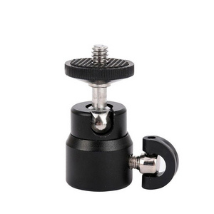 Ball Head For Camera Tripod LED Light Flash Tripod Bracket Holder Mount 1/4 Hot Shoe Adapter Cradle