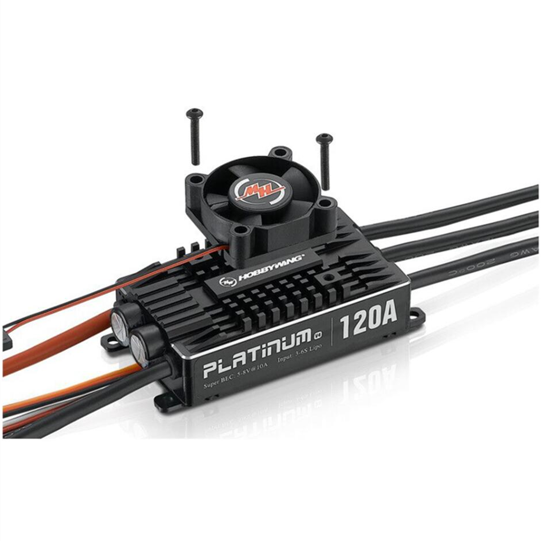 Hobbywing Platinum PRO 120A V4 3S-6S Brushless ESC & 8V 10A BEC For 500-550 Class RC Helicopter RC Remote Control Toys Accs