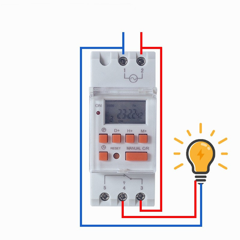 Digital display timer intelligent electronic weekly cycle time control switch THC30A 12V 24V 110V 220V