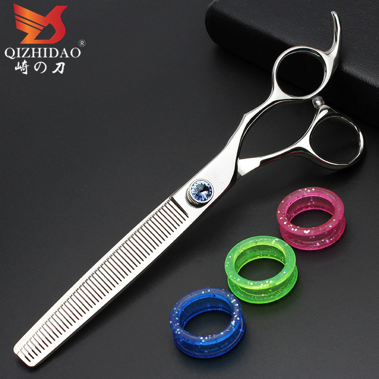 Japanese stainless steel dog grooming scissors flat shear thinning shears upper and lower bending scissors pet scissors