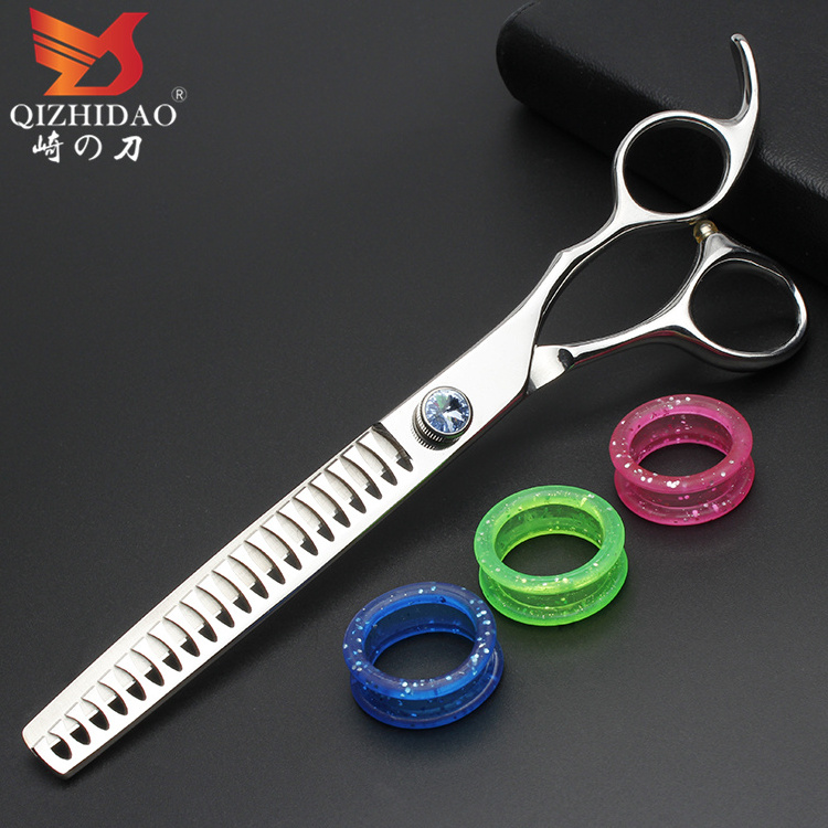 Japanese stainless steel dog grooming scissors flat shear thinning shears upper and lower bending scissors pet scissors