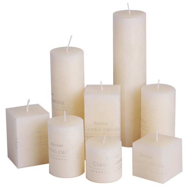 Manufacturers Direct Romantic Birthday Wedding Candles Classic Column Smokeless Candles Wholesale Scented Candle Unscented