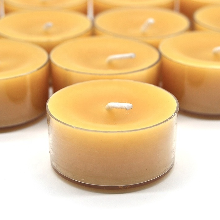 High Quality Natural Beeswax Tea Lights