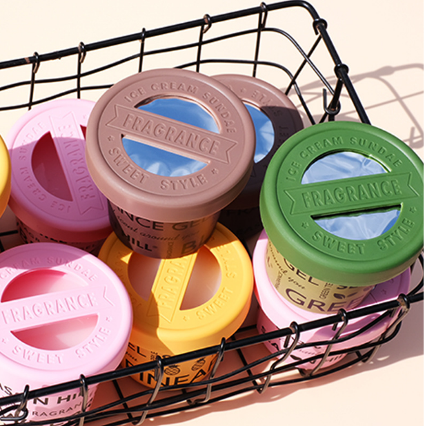 ice cream  flameless aromatherapy car mounted solid ointment household fragrance purification aromatherapy and fragrance