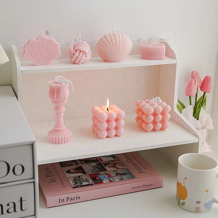 Hot Sale Pastel Candle Home Decoration Pink Scented Candles Ins Wedding Guest Gift Birthday Party Decor Fragrant Candles