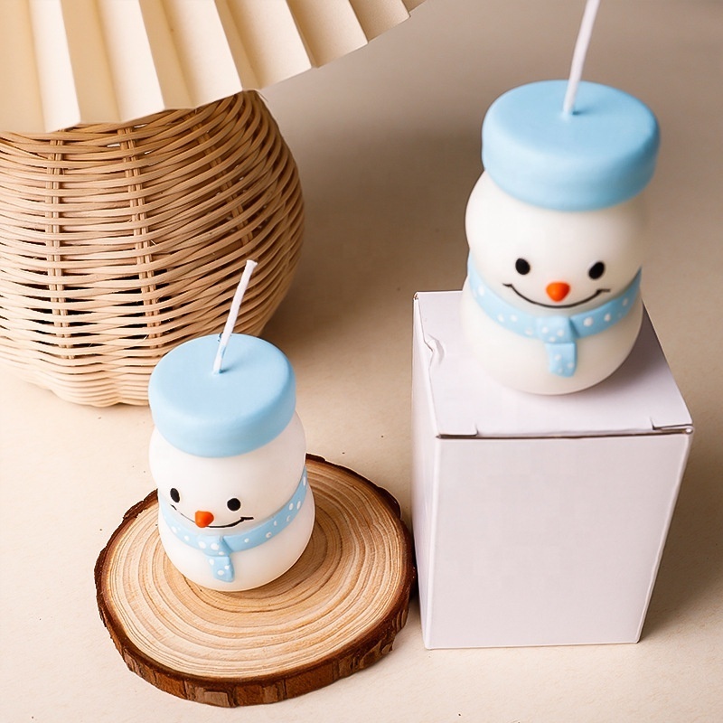 Snowman Scented Candle Christmas Ornaments Decorations Fragrance Aromatherapy Candles For Home Gifts Elk Christmas Soy candles