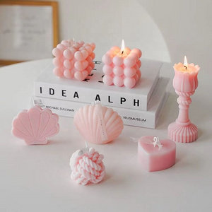 Hot Sale Pastel Candle Home Decoration Pink Scented Candles Ins Wedding Guest Gift Birthday Party Decor Fragrant Candles