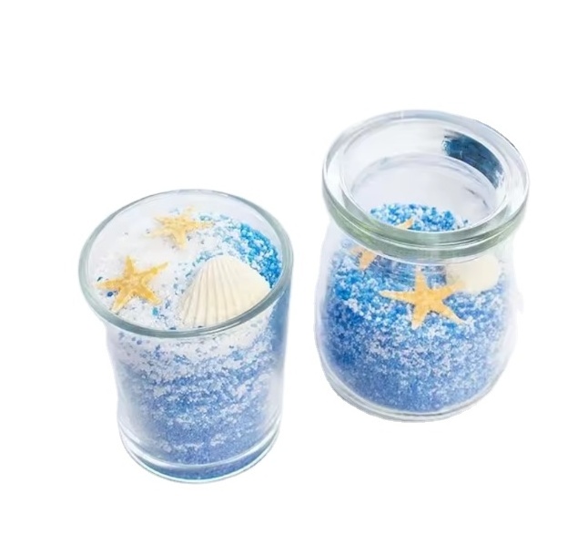 Wholesale Supplier Custom Candles Bulk Granules Palm Wax Yoga Wedding Decoration White Sand Candles