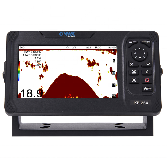 ONWA KP-25 / KP-27 series  GPS chart Plotter with built-in  Fish Finder and Class B+ AIS transponder