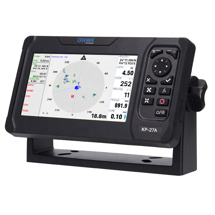 ONWA KP-25 / KP-27 series  GPS chart Plotter with built-in  Fish Finder and Class B+ AIS transponder