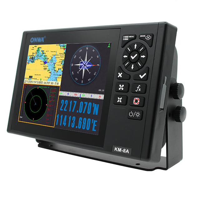 KM-8A ONWA Marine GPS Chart Plotter with Class B+  AIS Transponder ( supports Expanded Features)  KM-12A