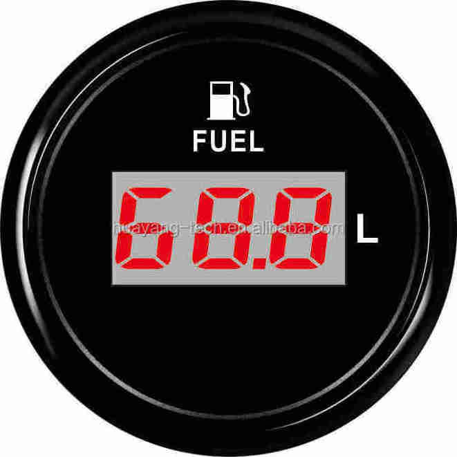 52mm Digital Fuel Level Gauge with range 0~100L