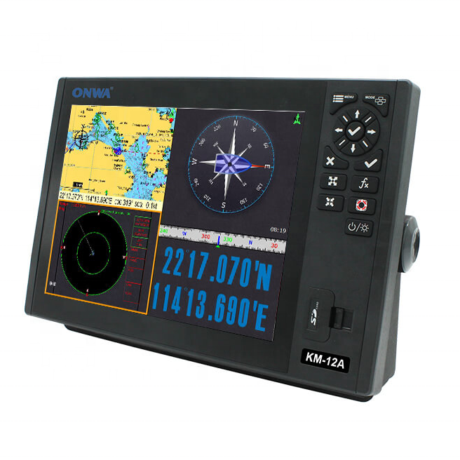 KM-8A ONWA Marine GPS Chart Plotter with Class B+  AIS Transponder ( supports Expanded Features)  KM-12A