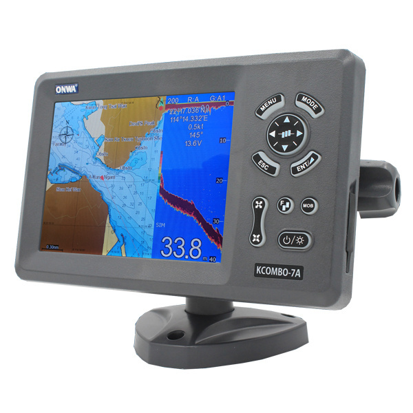 ONWA KCombo-7A/KCombo-7A+: 7-inch GPS Chart Plotter Combo with Fish Finder and built-in Class B AIS Transponder