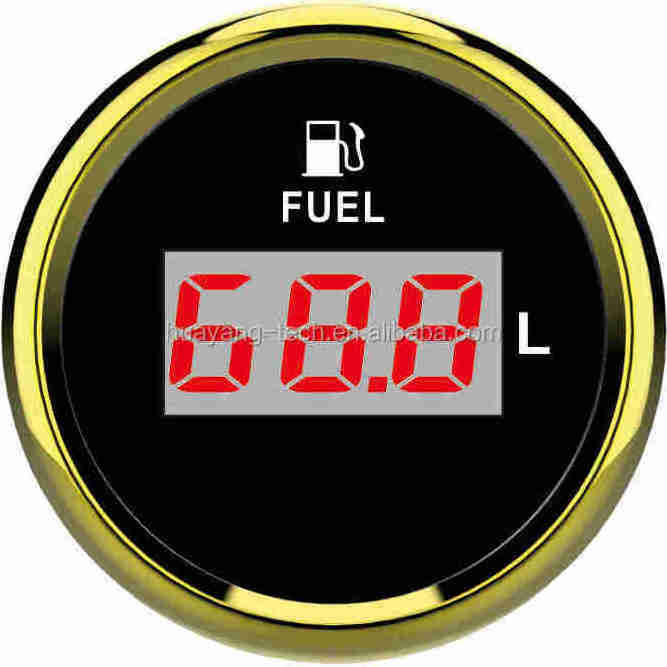 52mm Digital Fuel Level Gauge with range 0~100L