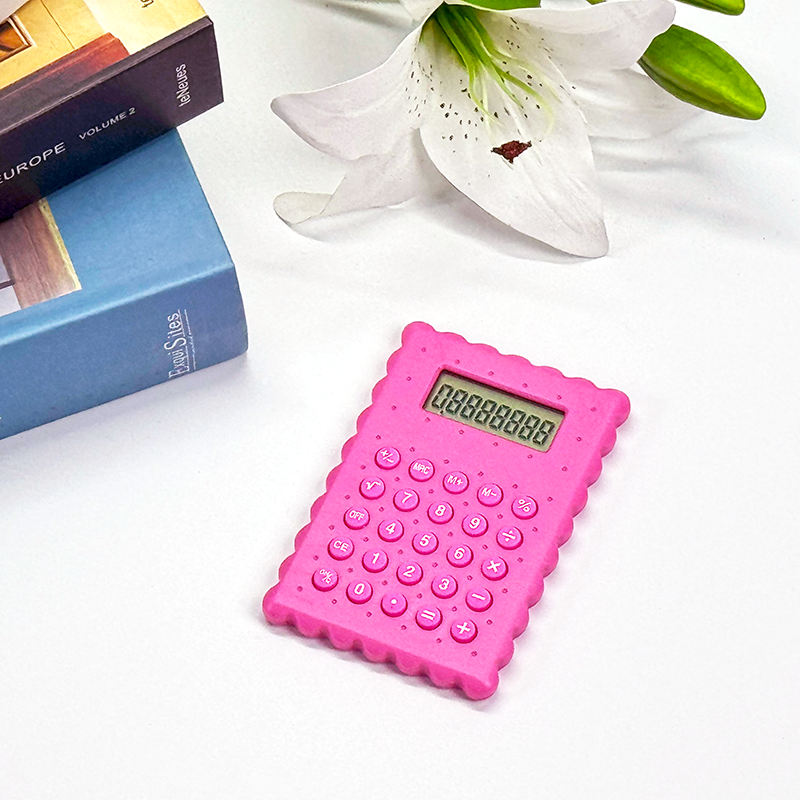 Cute 8-Digit Mini Calculator High-Quality ABS Perfect for School & Office Custom small Stationery Set Available