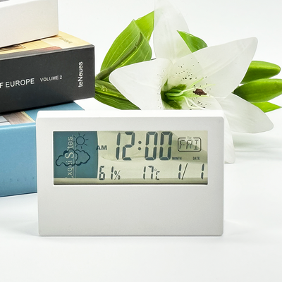 LCD light transparent Clock Electronic Calendars Temperature Functions Clocks LCD Screen Desk Clock for Students Kids