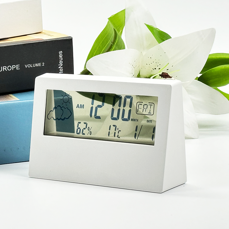 LCD light transparent Clock Electronic Calendars Temperature Functions Clocks LCD Screen Desk Clock for Students Kids