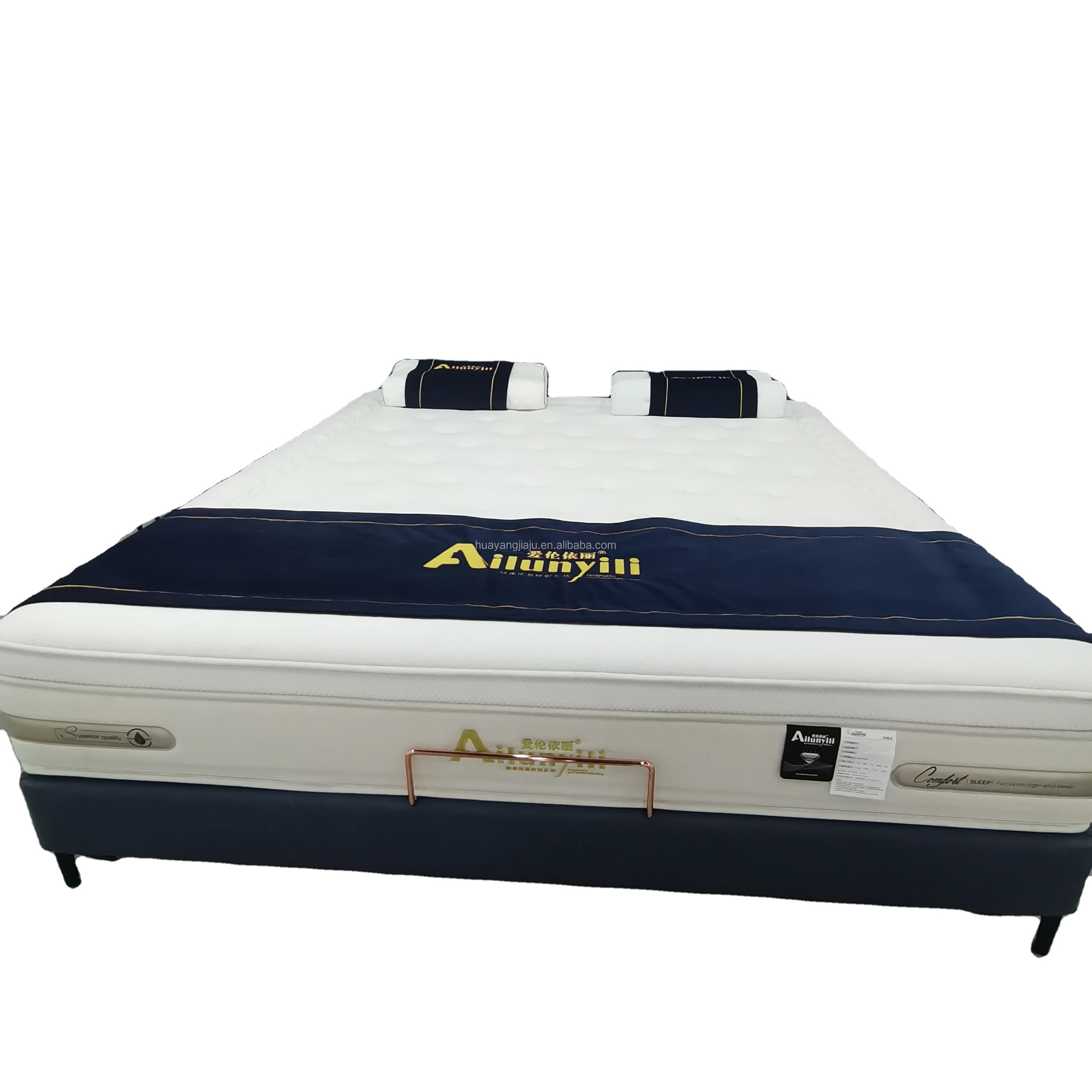 AilunyiliKing WHotel Beds With Mattresses Hybrid Full Size Modern Bedroom Mattress Bed Memory Foam Latex Pocket Spring Mattress