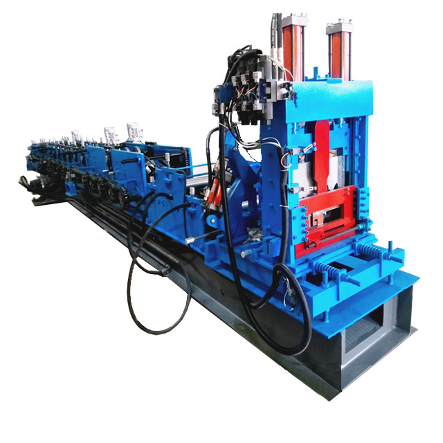 automatic c channel z beam purlin roll forming machine