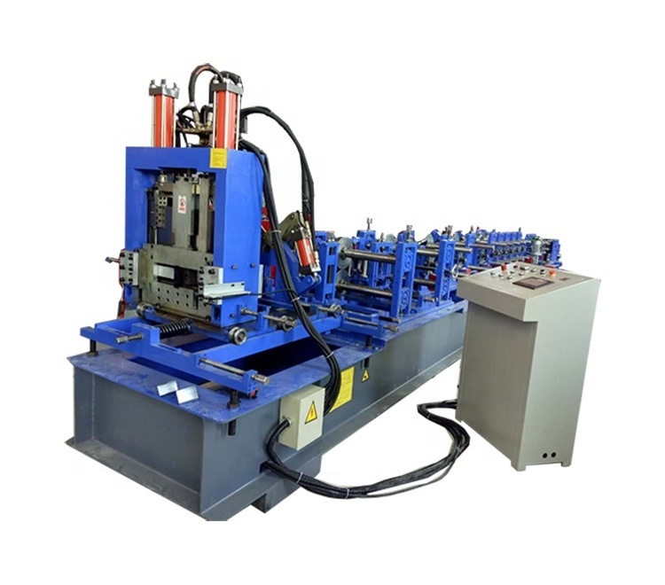 automatic c channel z beam purlin roll forming machine