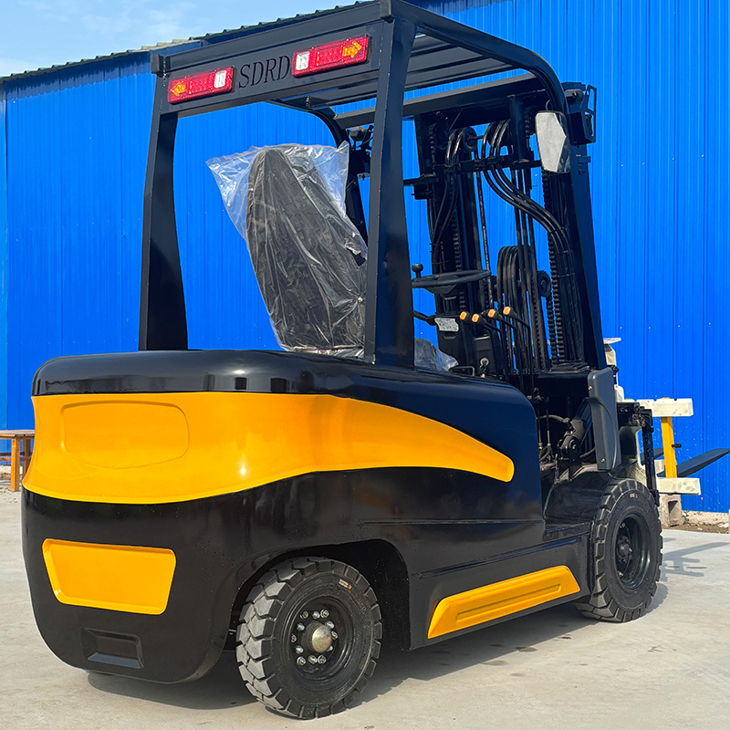 CE/EPA fully electric 3.5 ton electric forklift container mast 72v  lithium battery electric forklift