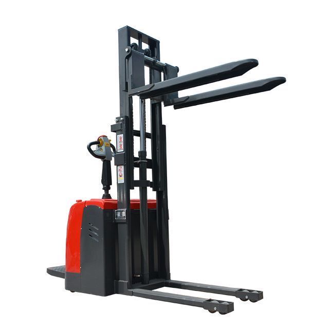 HOT electric pallet stacker forklift semi/full electric self-loading portable walking 1.5ton 2ton stacker forklift