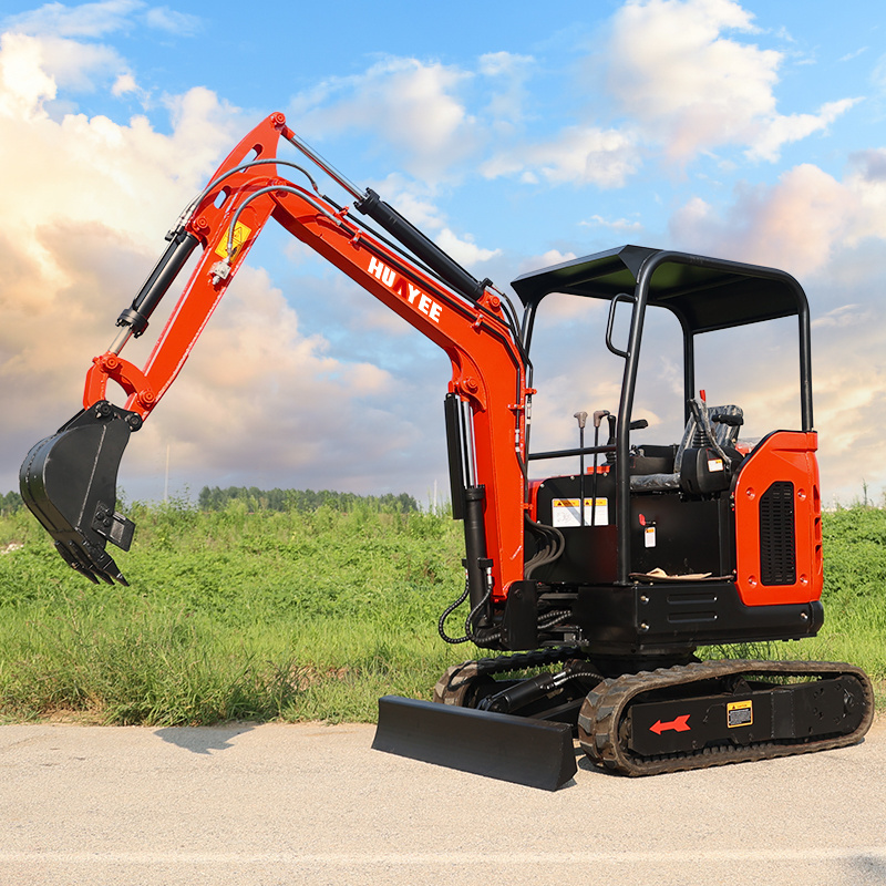 HUAYEE 2500kg Mini Hydraulic Crawler Excavator 2.5 Ton Small Excavator With Boom Swing Cheap Small Micro Digger Mini Excavator