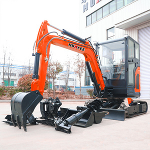 HUAYEE 2500kg Mini Hydraulic Crawler Excavator 2.5 Ton Small Excavator With Boom Swing Cheap Small Micro Digger Mini Excavator