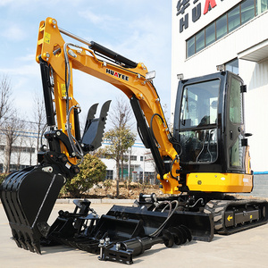 HUAYEE Free Shipping EPA Mini Excavator 3.5 Ton Farm Used EURO 5 Minibagger Prices Multi Function Mini Excavator For Sale