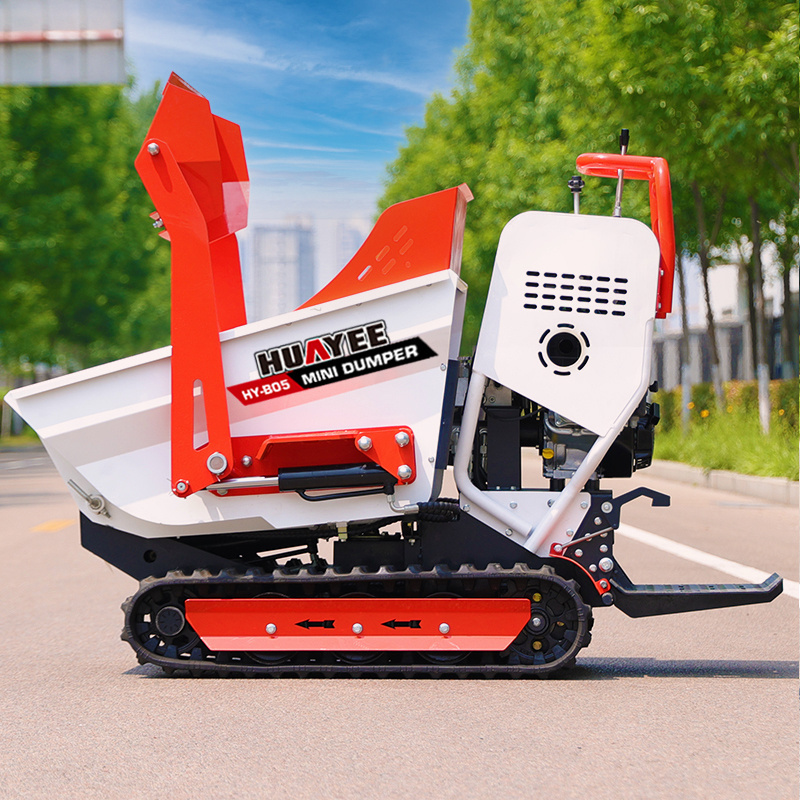 Recruitment Agent Agricultural Crawler mini dumper 500kg Construction Garden Hydraulic Track Dumper Self-loading Mini Dump Truck