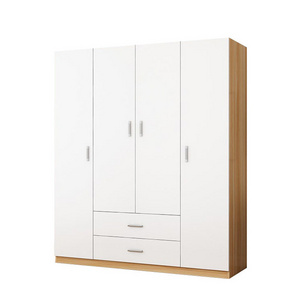 Factory Supply Bedroom Closet Dressing Armoir Melamine Particle Board Clothing Cabinet Wardrobe for Clothes