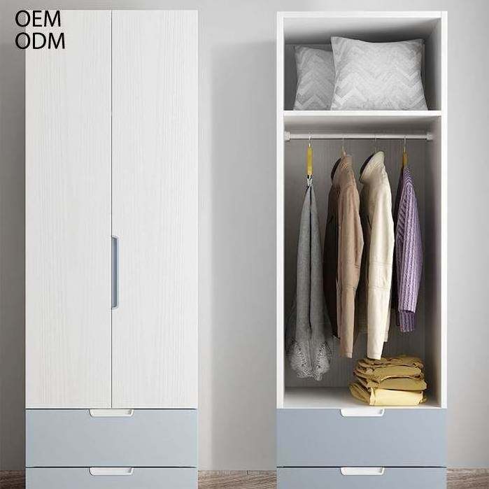 Scandinavian Minimalist Home Furniture Clothing Cupboards 4 Doors Particle Board Bedroom Wardrobes