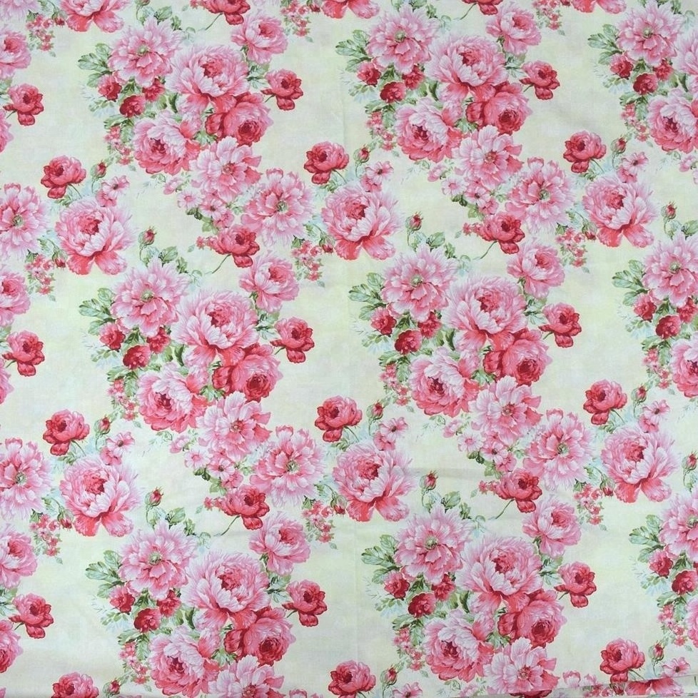 New Floral Series 160cm Twill Cotton Fabric,Patchwork Cloth,DIY Sewing Quilting Fat Quarters Material