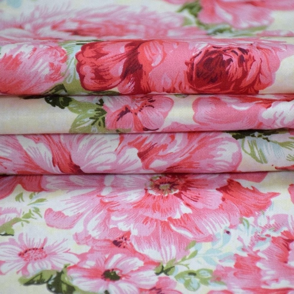 New Floral Series 160cm Twill Cotton Fabric,Patchwork Cloth,DIY Sewing Quilting Fat Quarters Material