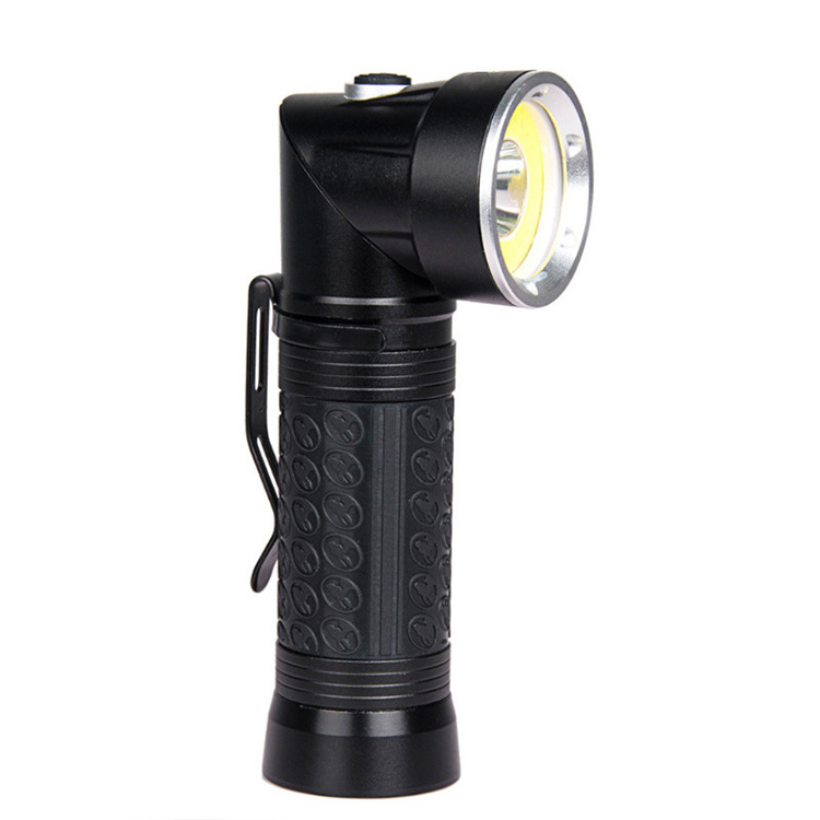 T6+COB Strong LED Flashlight Working Inspection Lamp 90-Degree Folding Multi-function Flashlight Tail With Magnet