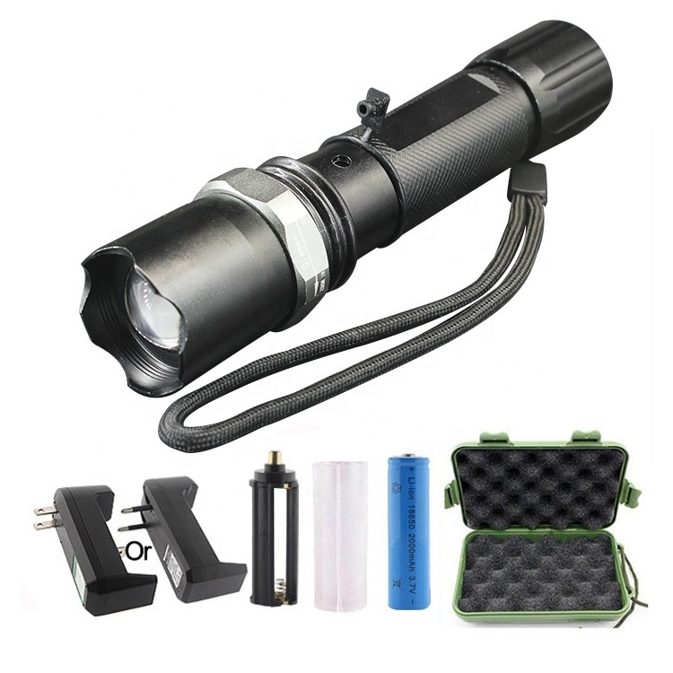 Yaoming wholesale extreme bright micro men led torch flashlight 2km small strong battery charger reflector led part