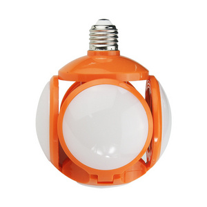 Cross border new super bright cool white 40W 165-265V folded bulb led football ufo lamp 4 leaf folded football bulb