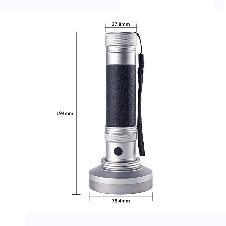 6AA Battery 100 395nm LED UV Blacklight Flashlight Torch Inspection Light