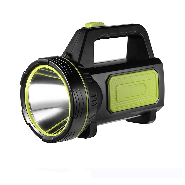 Led USB Chrge Rechargeable Plastic High Brightness Emergency Outdoor Handle LED Searchlight