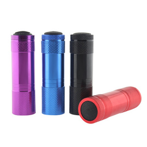 Wholesale Portable Lanyard 3*AAA Batteries Mini Aluminum EDC LED Flashlight for gift