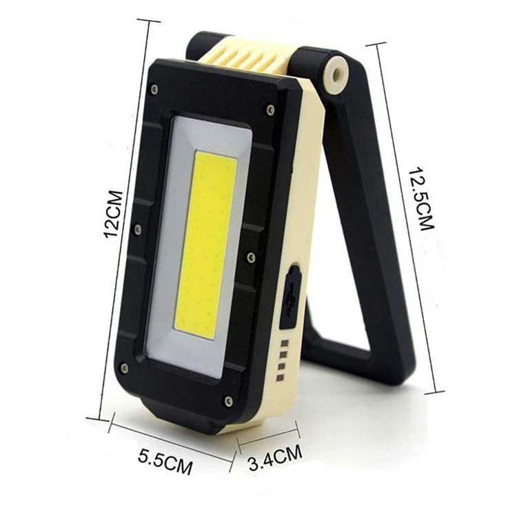 Multi functional 3-in-1 Charging COB Folding LED Inspection Light With Magnet Automotive Working Light