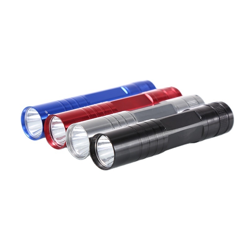 1*AA LED Emergency Pussy Pocket Portable Aluminum Mini Flashlight Wind Up Torch Light