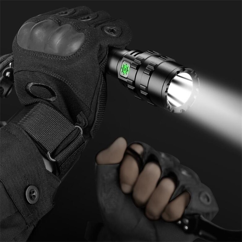 Factory direct selling L2 tactical spotlight long-range glare flashlight USB rechargeable hunting outdoor aluminum flashlight