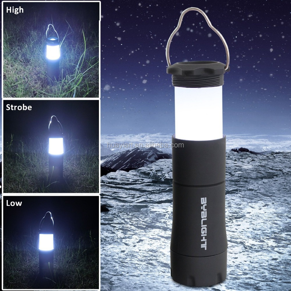 Portable 2 in 1 LED Camping Lantern and Flashlight with 3 Modes, High Output Bright for Hiking, Camping, and Emergencies